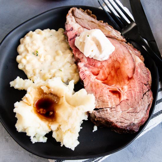 4 ingredient Prime Rib (bone in) - Recipe photo by West Via Midwest