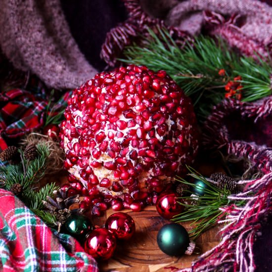Tangerine Pecan Pomegranate Cheese - Recipe photo by havocinthekitchen