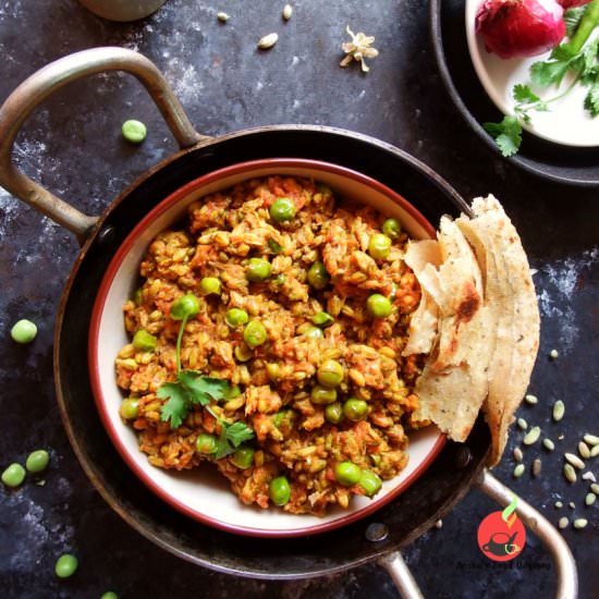 Drumstick Blossoms & Green Peas - Recipe photo by anshusfoododyssey