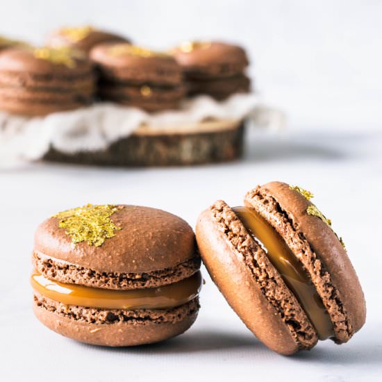 Dulce de lece macarons - Recipe photo by piesandtacos
