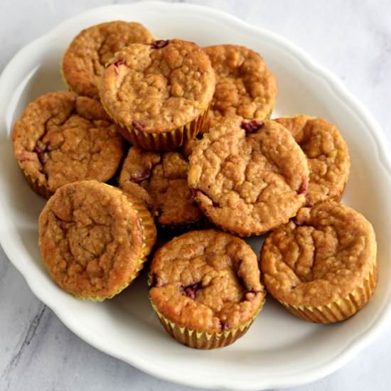 Quinoa Banana & Strawberry Muffins - Recipe photo by Flavor Walk