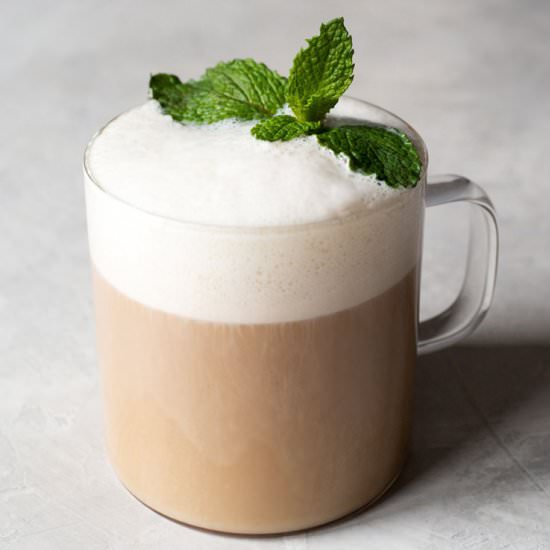Chocolate Mint Tea Latte - Recipe photo by ohhowcivilized