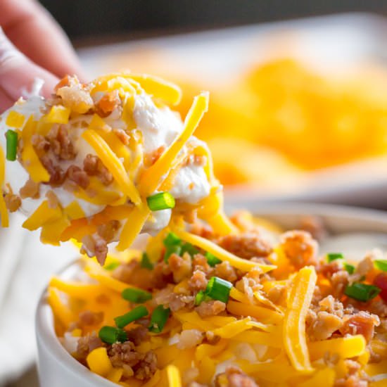 Loaded Keto Potato Dip - Recipe photo by sugarlesscrystals