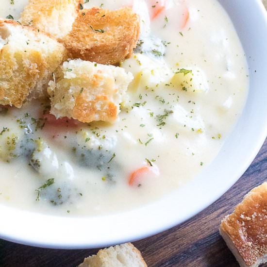 Triple Cheese Broccoli Cheese Soup - Recipe photo by thereciperevival