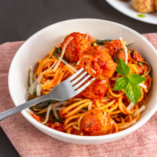 Spaghetti and Meatballs - Recipe photo by Priyanka DK