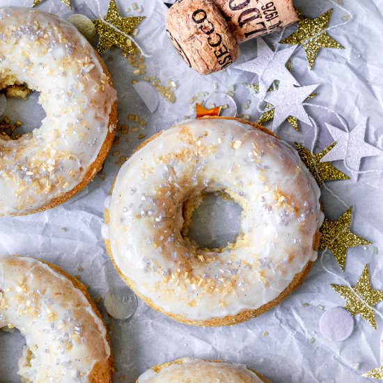 Vegan Baked Champagne Doughnuts - Recipe photo by ShortGirlTallOrder
