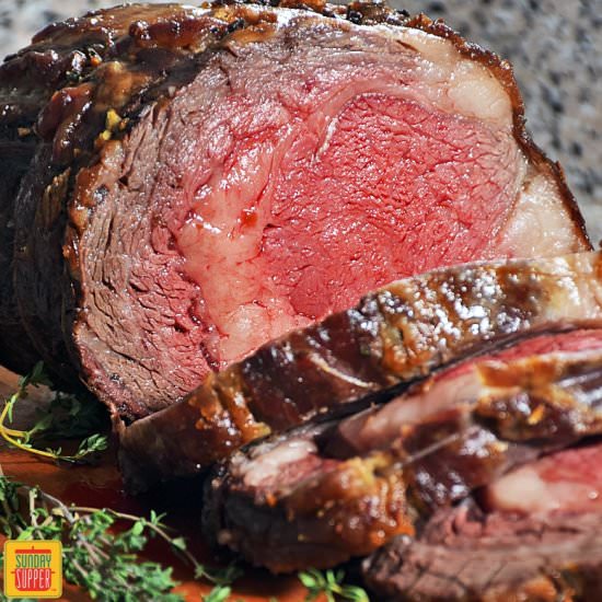 Slow Roasted Prime Rib - Recipe photo by SundaySupper