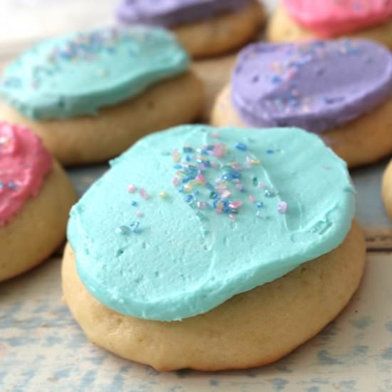Soft Frosted Sugar Cookies - Recipe photo by Adventures of B2