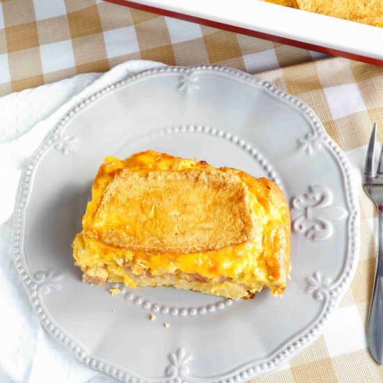 Ham and Cheese Strata - Recipe photo by littlebitrecipes