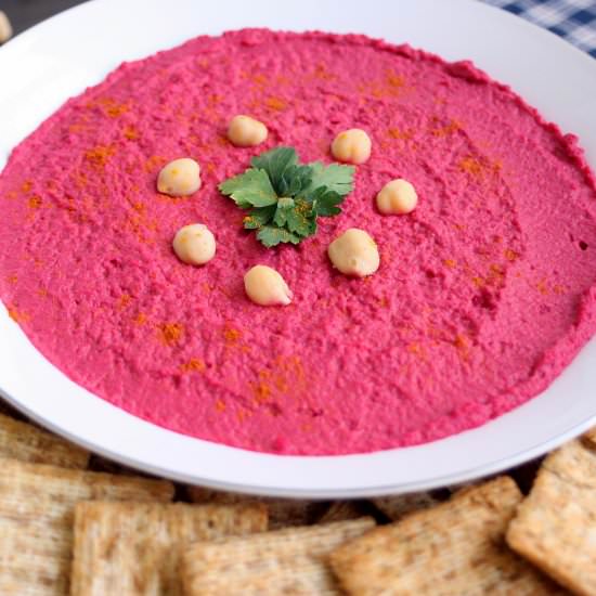 Beetroot Hummus - Recipe photo by plant.well