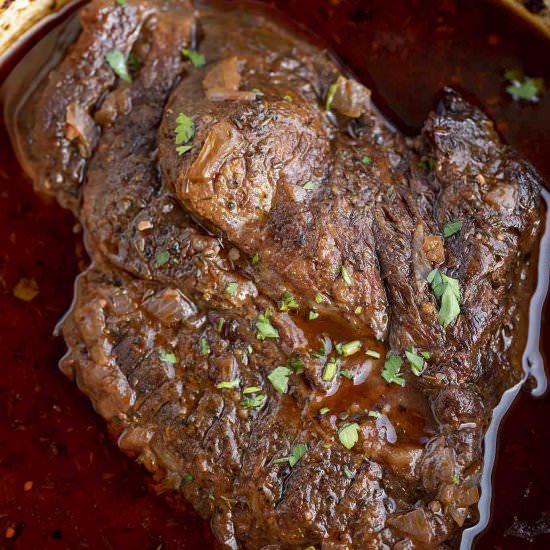Red Wine Pot Roast - Recipe photo by cookingmadehealthy
