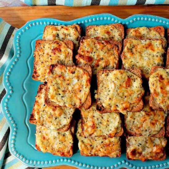 Parmesan Onion Appetizer Squares - Recipe photo by Kudos Kitchen by Renee
