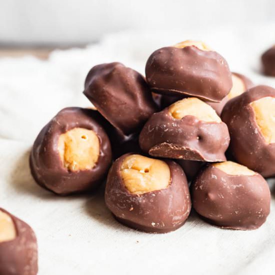 Buckeyes (PB Chocolate Candy) - Recipe photo by SugarSpicesLife