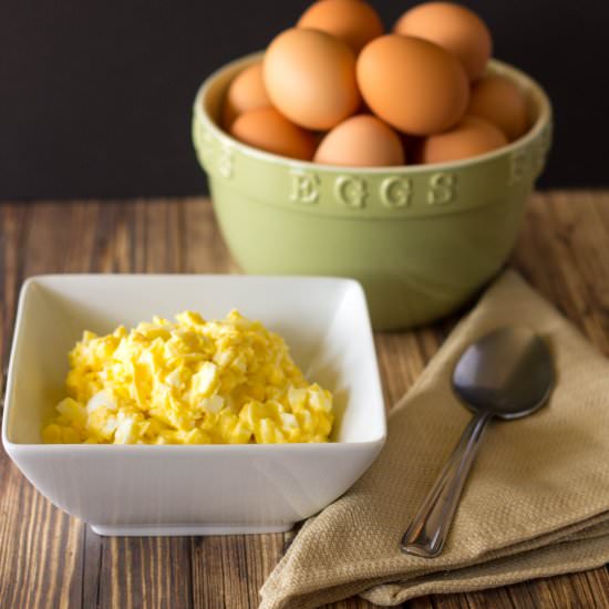 High Fat Low Carb Egg Salad - Recipe photo by littlebitrecipes