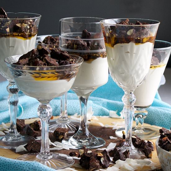 No Sugar Coconut Maple Panna Cotta - Recipe photo by BatterandDough