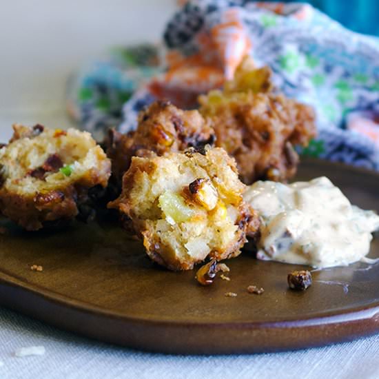 Coconut Corn Fritters - Recipe photo by A Little and A Lot