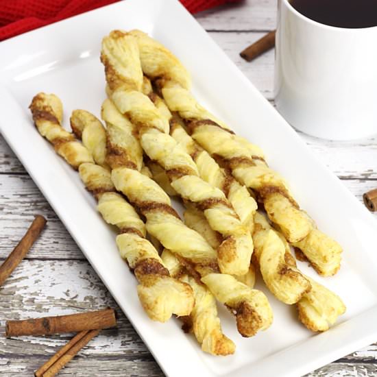 Puff Pastry Cinnamon Twists - Recipe photo by TheToastyKitchen