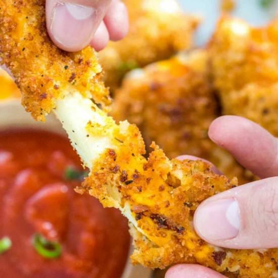 Fried Cheese Sticks - Recipe photo by peasandpeonies