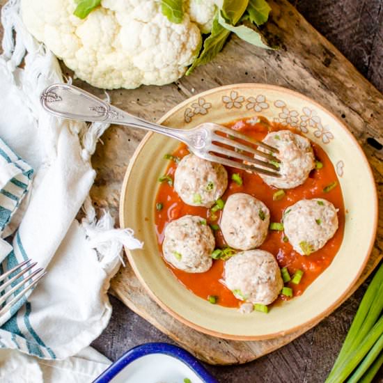Chicken & Cauliflower Meatballs - Recipe photo by Thenaturalnurturer