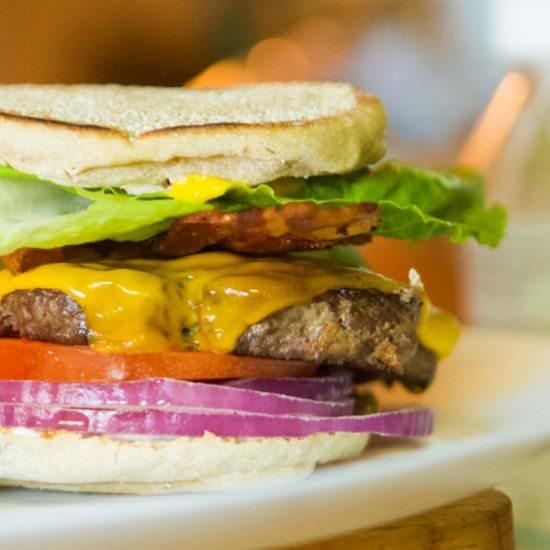 Bison Burgers - Recipe photo by HIldaskitchenblog