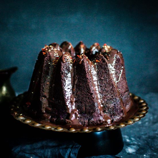 Chocolate Chilli Mayo Bundt Cake - Recipe photo by Gastronomic Bong