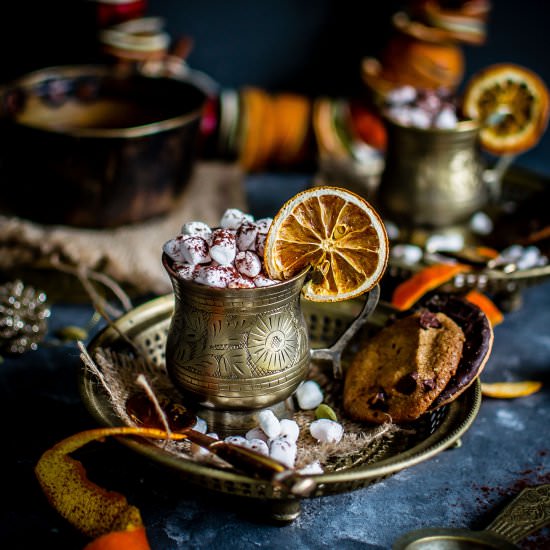 Orange Cardamom Spiced Hot Chocolat - Recipe photo by Gastronomic Bong