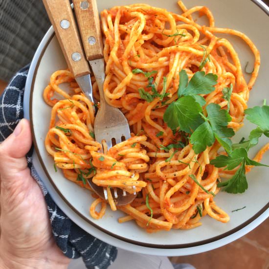 Pasta Arrabiata - Recipe photo by June-dArville