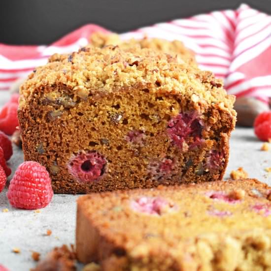 Raspberry Pecan Honey Bread - Recipe photo by olgainthekitchen