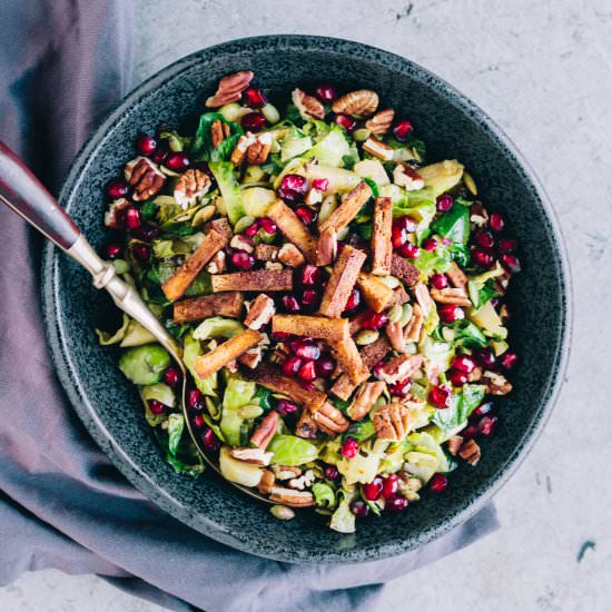 Wintery Shredded Brussels sprouts - Recipe photo by myvibrantkitchen