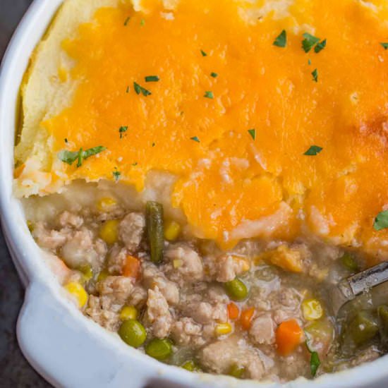 Turkey Shepherd’s Pie - Recipe photo by cookingmadehealthy