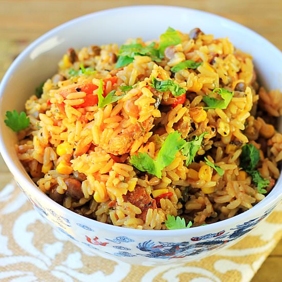 Chicken Pelau - Recipe photo by tastesspicy