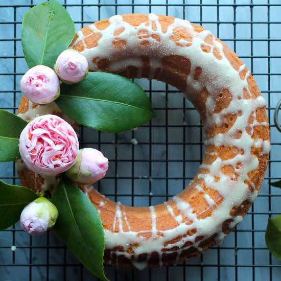 Eggnog Bundt Cake with Eggnog Glaze - Recipe photo by cakebloom