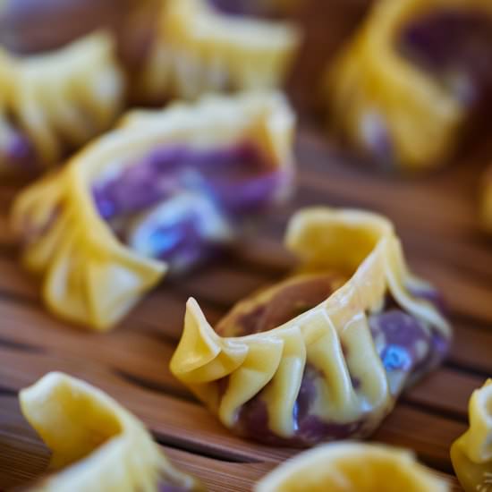 Sweet Potato Cabbage Dumplings - Recipe photo by proportionalplate