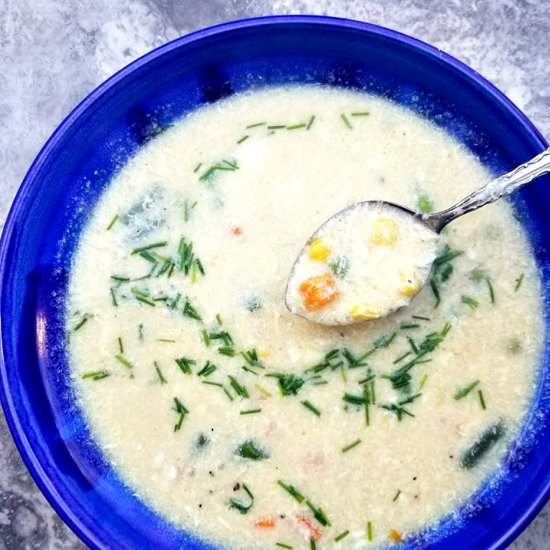 Vegetable Egg Drop Soup - Recipe photo by Canadian Cooking Adventures