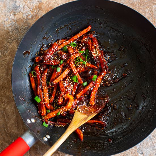 Sticky Sweet Potato French Fries - Recipe photo by healingtomato