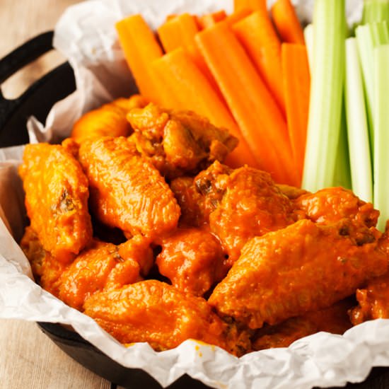 Baked Buffalo Wings - Recipe photo by thepkpway