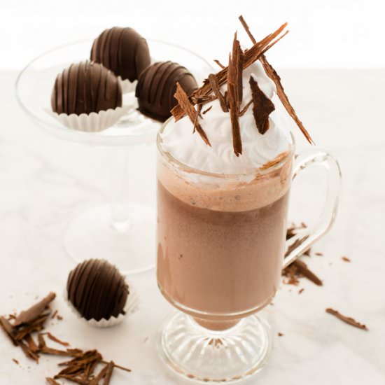Hot Truffle Chocolate - Recipe photo by senseandedibility