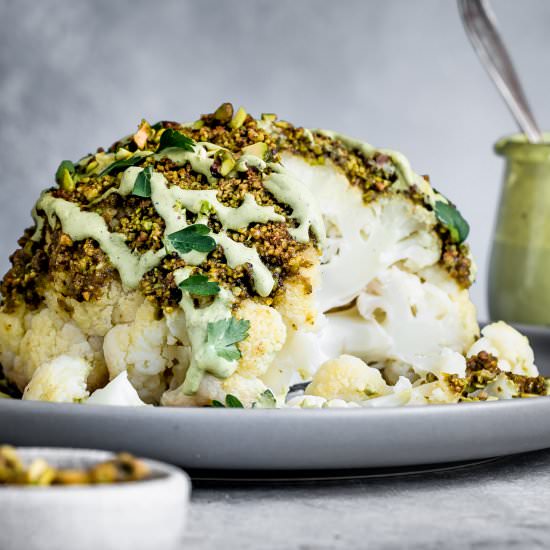 Pistachio Crusted Cauliflower - Recipe photo by snixykitchen