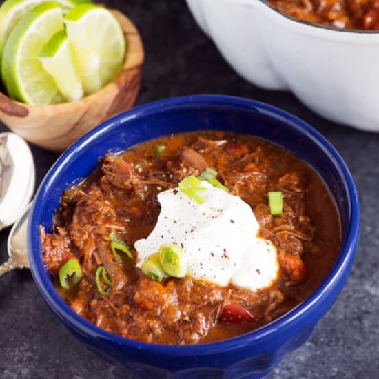Short Rib Chili - Recipe photo by Barbara Curry