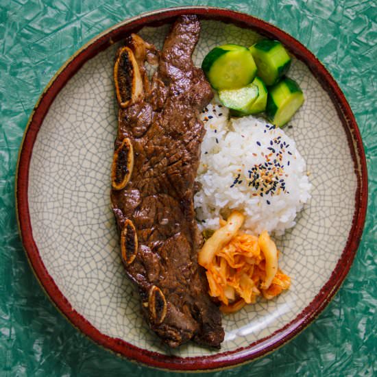 Backyard-Broiler Kalbi Ribs - Recipe photo by teaandkumquats