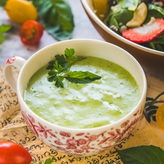 Green Goddess Salad Dressing - Recipe photo by Whiskaffair