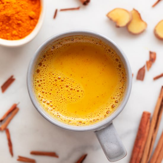 Golden Milk - Recipe photo by simple vegan blog