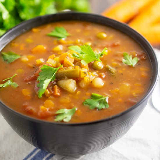 Homemade Vegetable Soup - Recipe photo by thegraciouswife