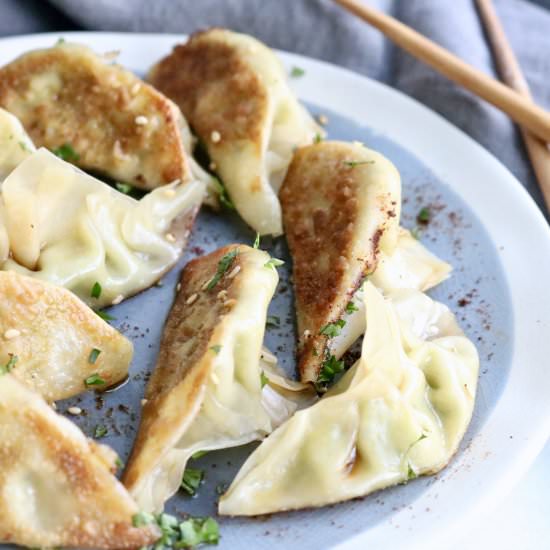 Easy Edamame Potstickers - Recipe photo by Pinchmegood