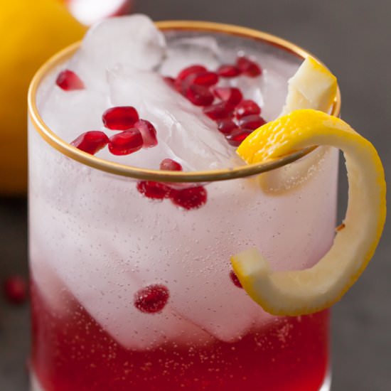 Cranberry bourbon sparkler - Recipe photo by thanksgiving