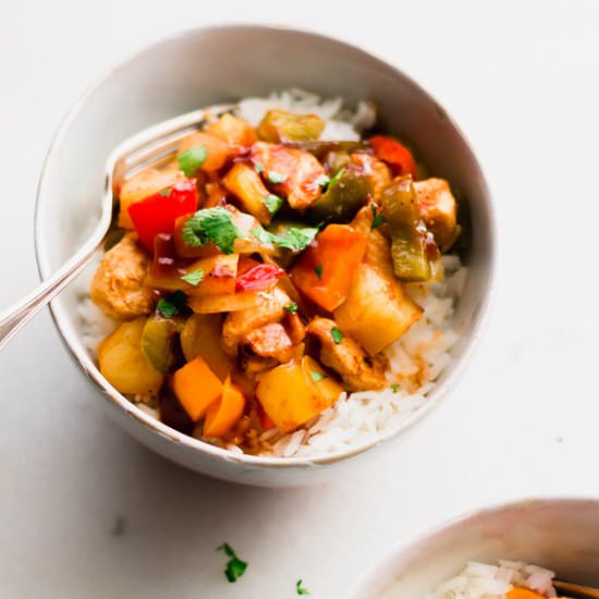 One Pan Hawaiian Chicken - Recipe photo by bluebowlrecipes