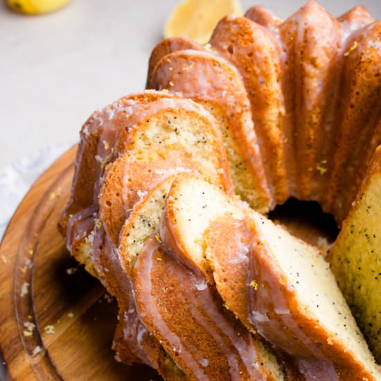 Lemon Poppyseed Bundt Cake - Recipe photo by bluebowlrecipes