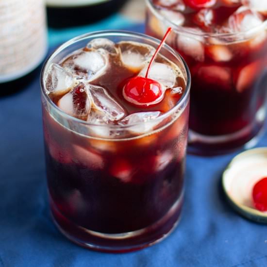 Spiced Cherry Spritz - Recipe photo by anerdcooks