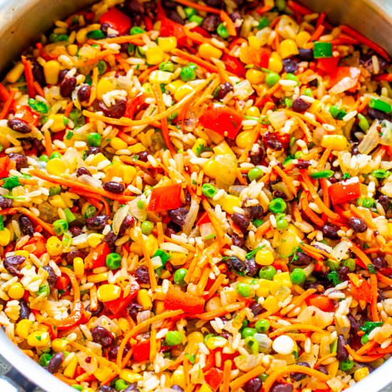 Very Veggie Rice and Beans - Recipe photo by Averie