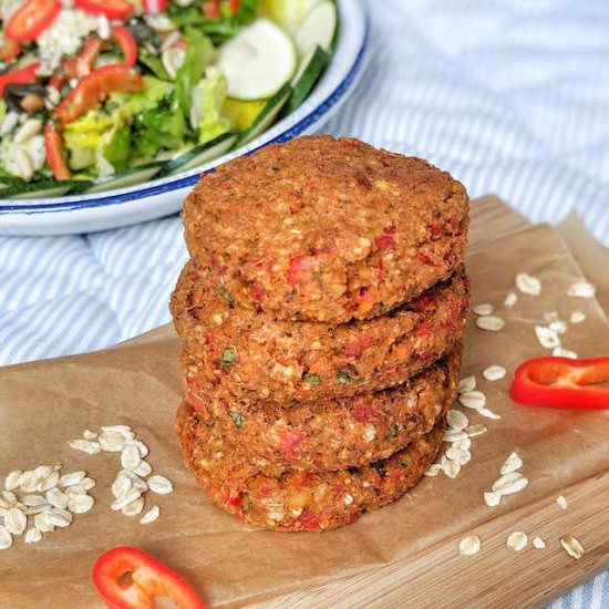 Vegan Chickpea Patties - Recipe photo by In Love with Bliss